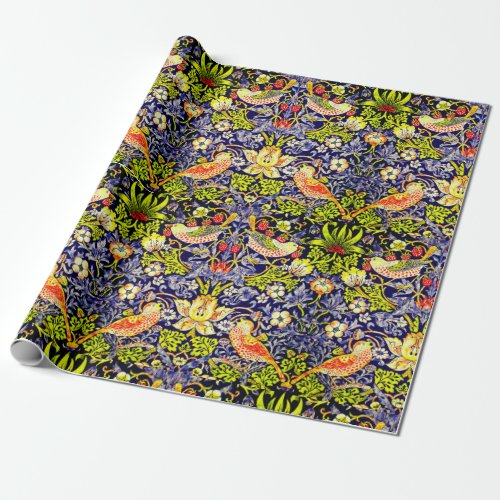 Strawberry Thief Birds William Morris Wrapping Paper