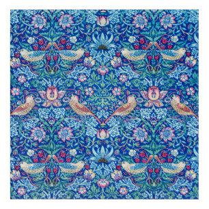 Strawberry Thief Blue, William Morris Acrylic Prin Print