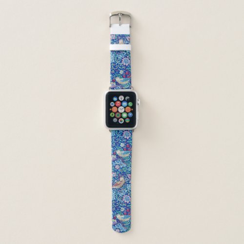 Strawberry Thief Blue William Morris Apple Watch  Apple Watch Band