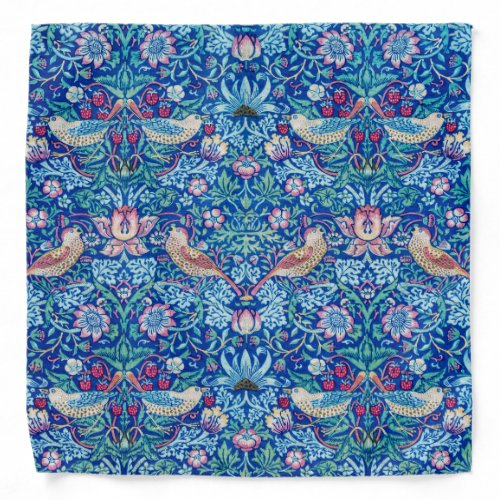 Strawberry Thief Blue William Morris Bandana