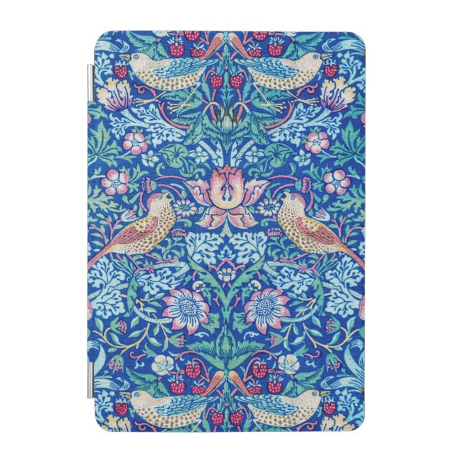 Strawberry Thief Blue, William Morris iPad Mini Cover (Front)