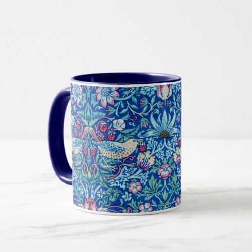 Strawberry Thief Blue William Morris Mug