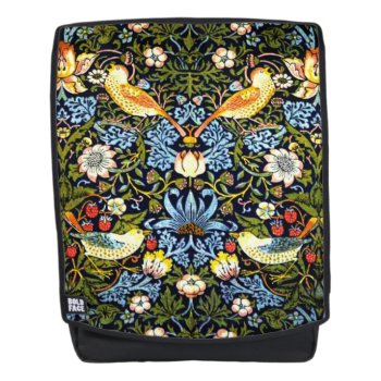 Strawberry Thief By William Morris Backpack by Virginia5050 at Zazzle