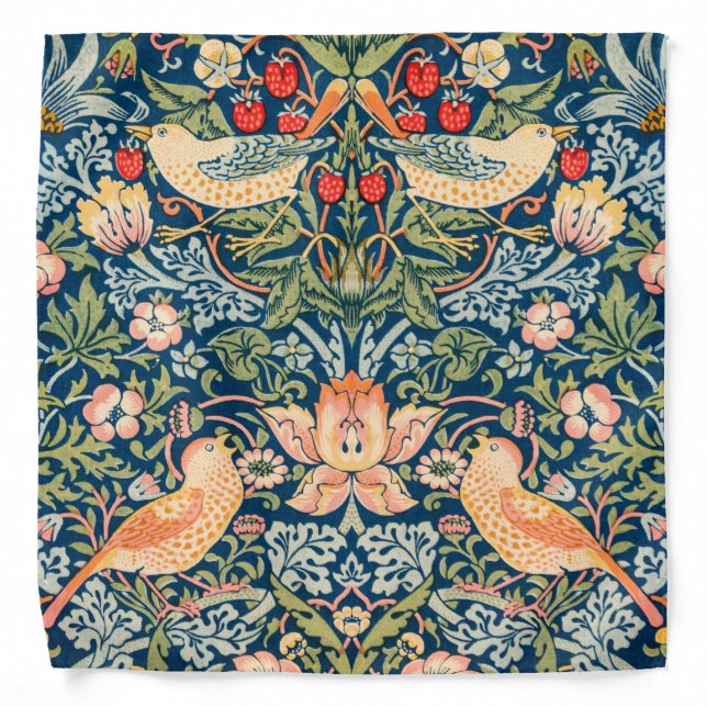 Strawberry Thief (by William Morris) Bandana (Front)