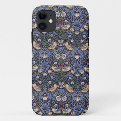 Strawberry Thief by William Morris iPhone 11 Case