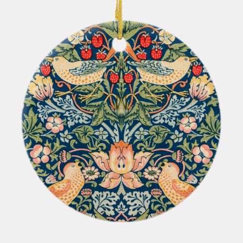 Strawberry Thief by William Morris Ceramic Ornament