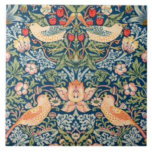 Strawberry Thief (by William Morris) Ceramic Tile