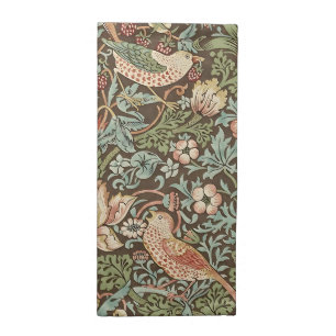 Strawberry Thief by William Morris Chocolate Cloth Napkin