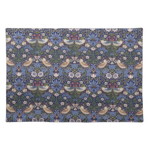 Strawberry Thief by William Morris Cloth Placemat