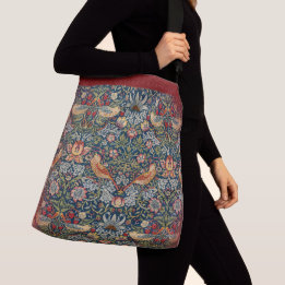 StrawBerry Thief by William *Morris Crossbody Bag