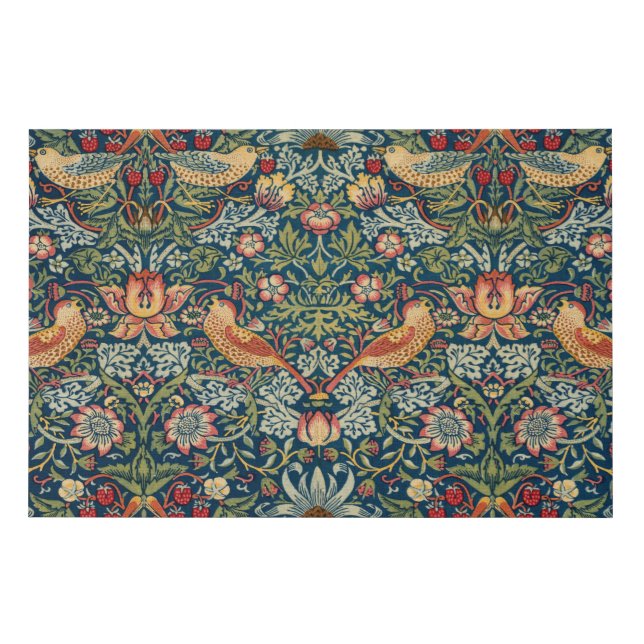 Strawberry Thief by William Morris Faux Canvas Print (Front)