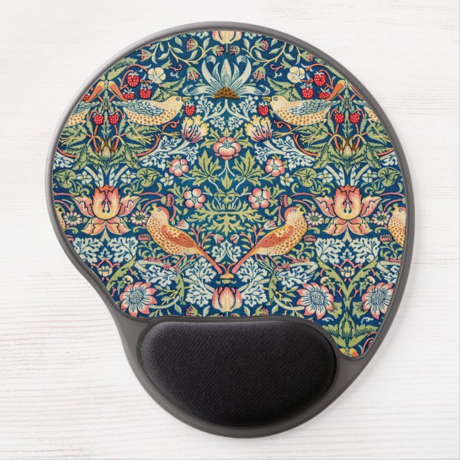 Strawberry Thief by William Morris Gel Mouse Pad (Front)