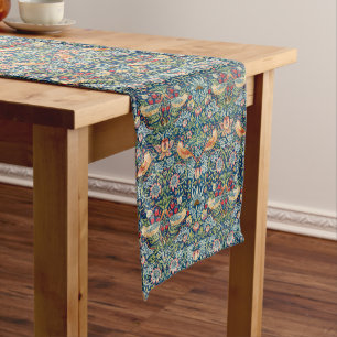 Strawberry Thief by William Morris Indigo Mineral Medium Table Runner