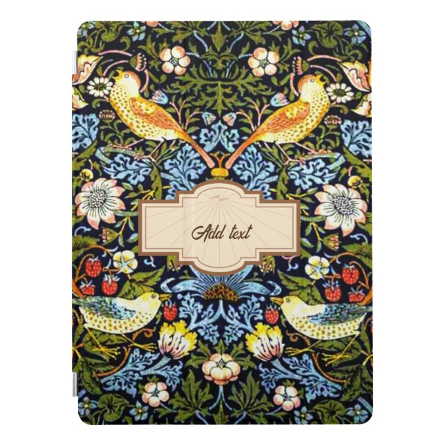 Strawberry Thief by William Morris iPad Pro Cover (Front)
