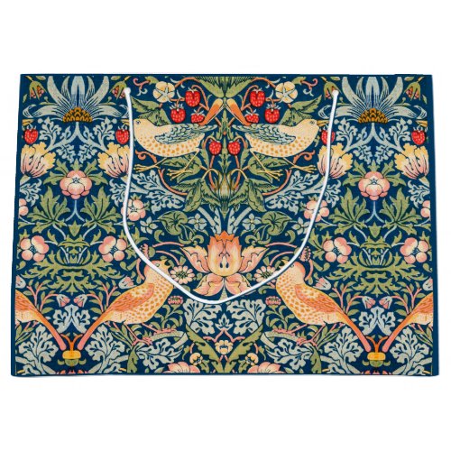 Strawberry Thief by William Morris Large Gift Bag