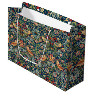 Strawberry Thief by William Morris Large Gift Bag