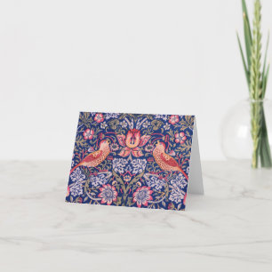 Strawberry Thief by William Morris Letterpress Thank You Card