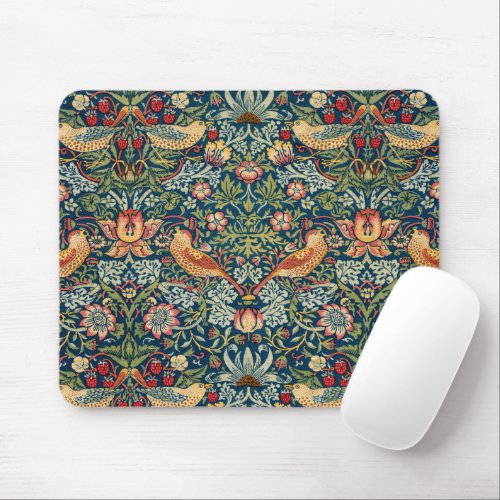 Strawberry Thief by William Morris Mouse Pad