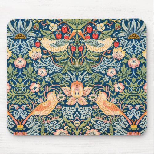 Strawberry Thief by William Morris Mouse Pad