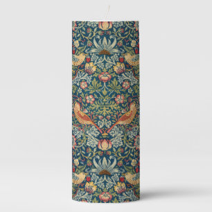 Strawberry Thief by William Morris Pillar Candle