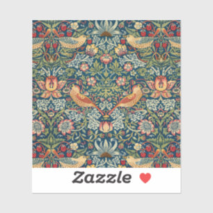 Strawberry Thief by William Morris Sticker