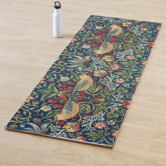 Strawberry Thief by William Morris Yoga Mat (In Situ)
