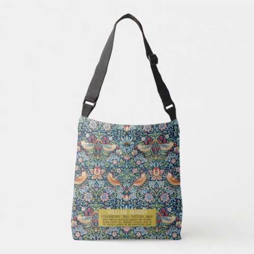 Strawberry thief _ Design of William Morris  Crossbody Bag