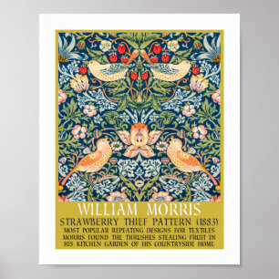 Strawberry thief - Design of William Morris Poster