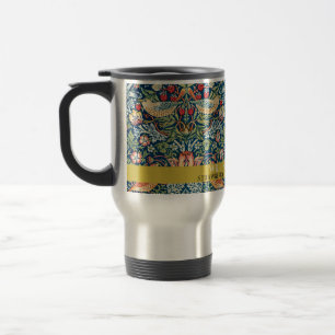 Strawberry thief - Design of William Morris Travel Mug
