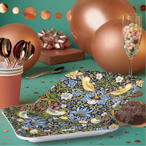 Strawberry Thief famous pattern Paper Plates