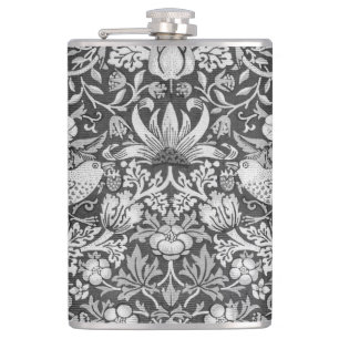 Strawberry Thief Gray, William Morris Flask