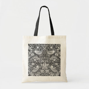 Strawberry Thief Gray, William Morris Tote Bag