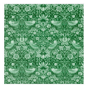 Strawberry Thief Green, William Morris Acrylic Print