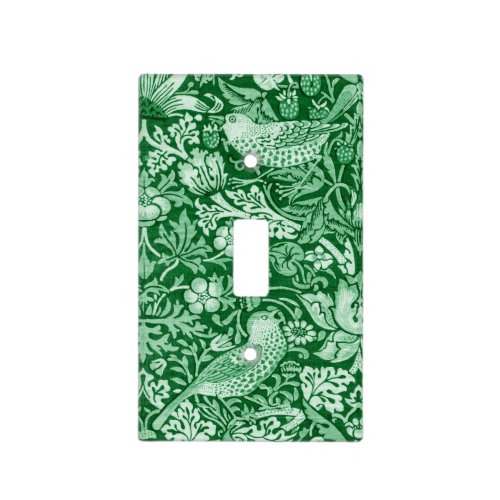 Strawberry Thief Green William Morris Light Switch Cover