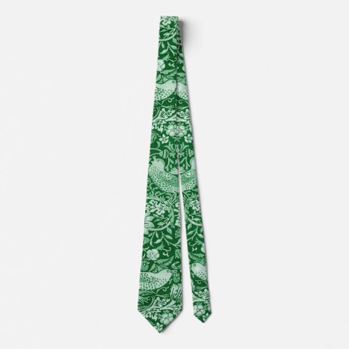 Strawberry Thief Green William Morris Neck Tie