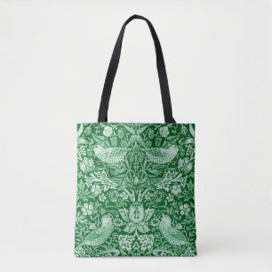 Strawberry Thief Green, William Morris Tote Bag