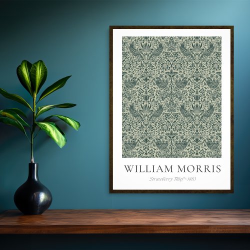 STRAWBERRY THIEF IN FOREST FERN _ MORRIS CLASSIC POSTER