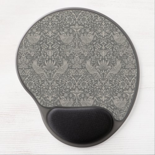 STRAWBERRY THIEF IN STORMY DAY _ WILLIAM MORRIS GEL MOUSE PAD