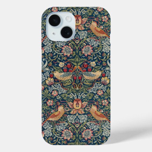 STRAWBERRY THIEF IN VINTAGE ORIGINAL _ WILL MORRIS iPhone 15 CASE