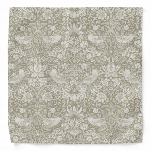 Strawberry Thief Ivory William Morris Bandana