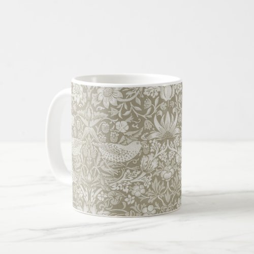 Strawberry Thief Ivory William Morris Coffee Mug