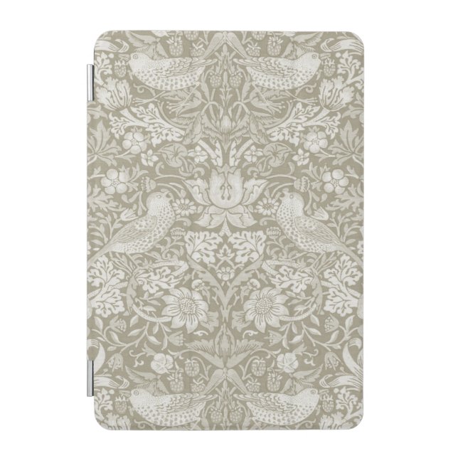Strawberry Thief Ivory, William Morris iPad Mini Cover (Front)