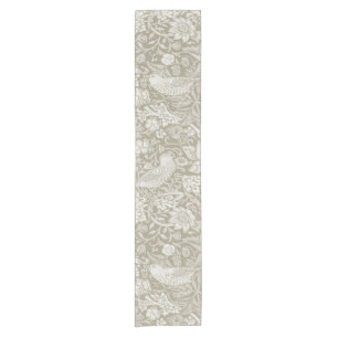 Strawberry Thief Ivory, William Morris Short Table Runner