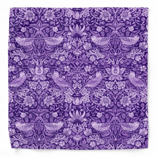 Strawberry Thief Purple William Morris Bandana