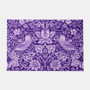 Strawberry Thief Purple, William Morris Doormat