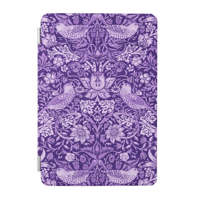 Strawberry Thief Purple, William Morris iPad Mini Cover (Front)