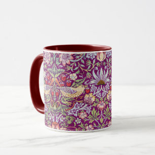 Strawberry Thief Red, William Morris Mug