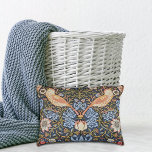 Strawberry Thief Textile Pattern William Morris Decorative Pillow at Zazzle