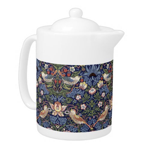 STRAWBERRY THIEF VIBRANT ORIGINAL _ WILLIAM MORRIS TEAPOT