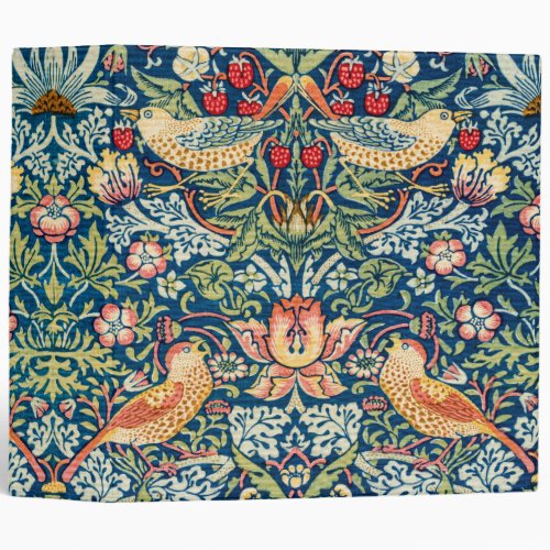 Strawberry Thief William Morris 3 Ring Binder